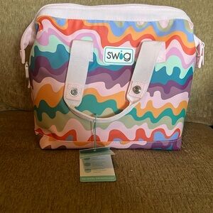 SWIG Pastel Waves Packi 12 Cooler/Large Lunchbox.